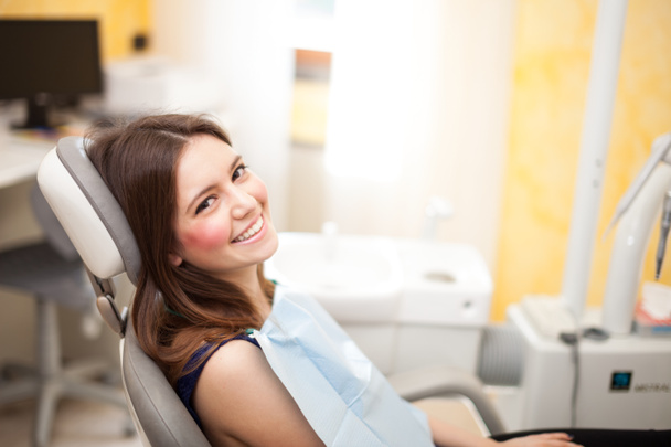 woman at the dentistry